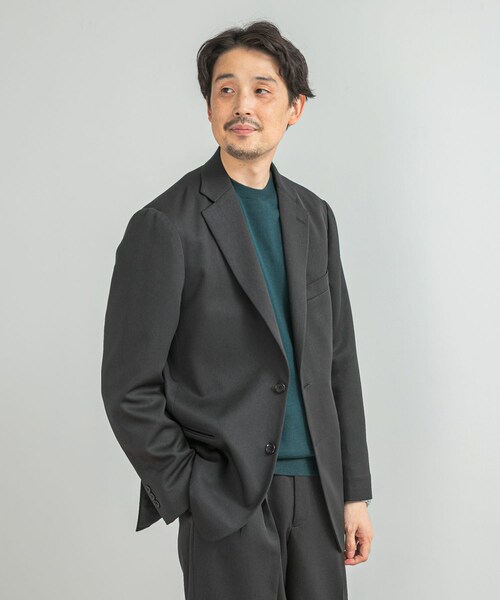 URBAN RESEARCH DOORS（アーバンリサーチドアーズ）の「LIFE STYLE TAILOR　レトロヘリンボンストレッチジャケット（テーラードジャケット・メンズ・BLACK/GRAY・S/M/L/XL）」の7枚目の写真