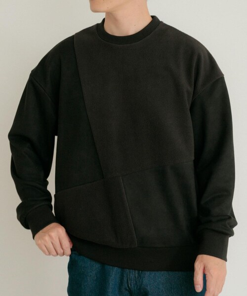 ITEMS URBANRESEARCH（アイテムズ アーバンリサーチ）の「『静電気防止』裏フリースフェイクスウェード クレイジープルオーバー（その他トップス・メンズ・GRN/BLU/IVO/BLK・M/L）」の17枚目の写真