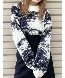 MURUA | ジャガードボトルネックニット【WEB限定】(ニット/セーター)