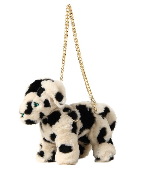 PAMEO POSE(パメオポーズ)の「Dalmatian Bag(ショルダーバッグ・レディース・ホワイト/ブルー・F)」の2枚目の写真