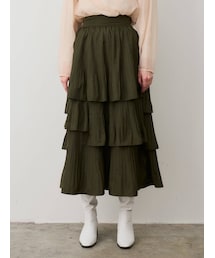 ELENDEEK | PLEATS TIERED SK(スカート)