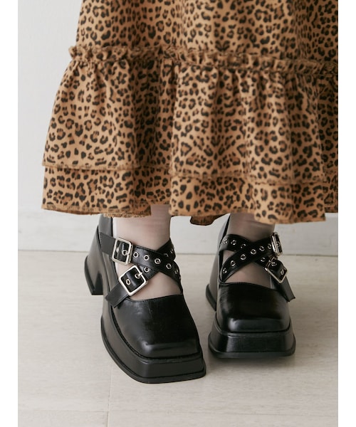 jouetie（ジュエティ）の「プラットフォームバレエシューズ（バレエシューズ・レディース・ブラック/シルバー・M/L）」の3枚目の写真