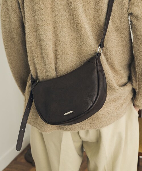 SENSE OF PLACE by URBAN RESEARCH（センスオブプレイスバイアーバンリサーチ）の「FLラウンドショルダーバッグ（ショルダーバッグ・メンズ・BLACK/BROWN・One）」の14枚目の写真