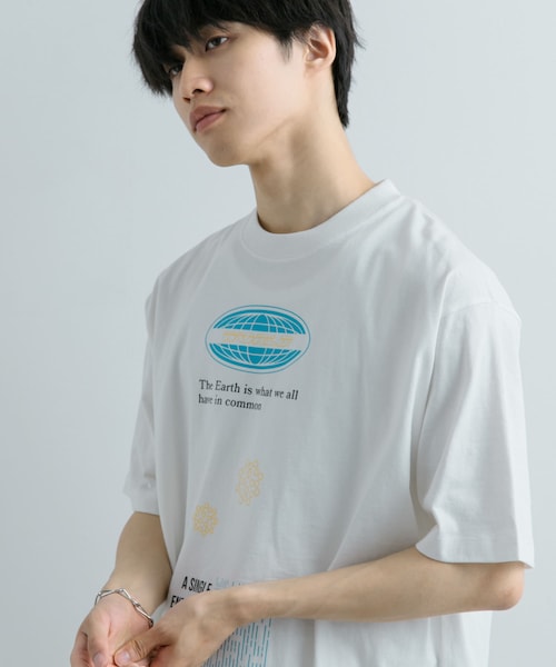 SENSE OF PLACE by URBAN RESEARCH（センスオブプレイスバイアーバンリサーチ）の「ロゴグラフィックTシャツ(5分袖) A（Tシャツ/カットソー・メンズ・WHITE/BLACK/ROYAL BLUE・M/L）」の11枚目の写真
