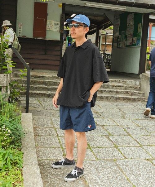 URBAN RESEARCH(アーバンリサーチ)の「Wide Dad GRAPHIC SHORTS WITH HATCH(その他パンツ・メンズ・BLACK/NAVY/ORANGE・1/2)」の20枚目の写真