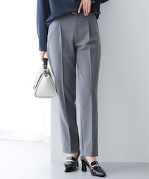 nissen | 万能センタープレスタックテーパードパンツ（しわになりにくい・速乾・UVカット）（選べる2レングス）(パンツ)