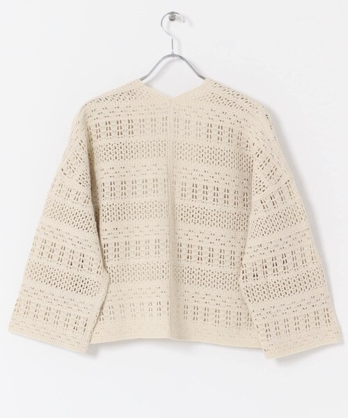 URBAN RESEARCH DOORS(アーバンリサーチドアーズ)の「クロシェニットカーディガン(カーディガン/ボレロ・レディース・OFF/BEIGE・Free)」の9枚目の写真