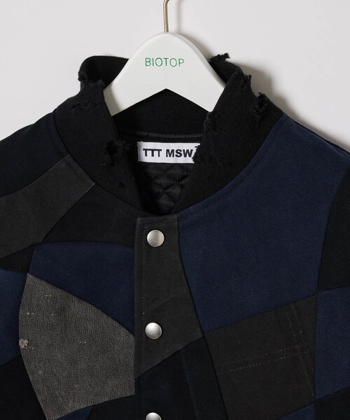 ADAM ET ROPE'（アダムエロペ）の「MENS【TTT_MSW】Vintage handwork stadium jacket（スタジャン・メンズ・ブラック・L/M）」の5枚目の写真