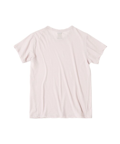 bonjour records(ボンジュールレコーズ)の「BATONER/バトナー CHIFFON T-SHIRT (COMPACT)(Tシャツ/カットソー・レディース・ホワイト/ピンク系・1)」の4枚目の写真