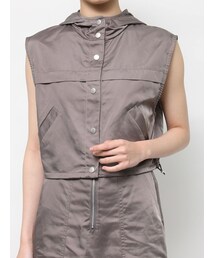 EVRIS | フードドロストショートベスト(ベスト)