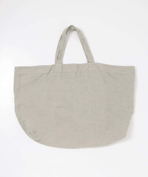 かぐれ（カグレ）の「リネンビッグトートバッグ（トートバッグ・レディース・SMOKE PINK/BEIGE/BLUE GREEN/CHARCOAL/YELLOW KHK・FREE）」の12枚目の写真