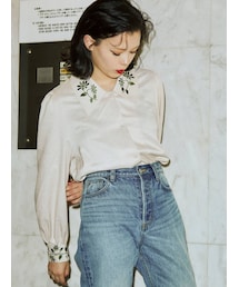 jouetie | エンブロイダリーカラーブラウス(シャツ/ブラウス)