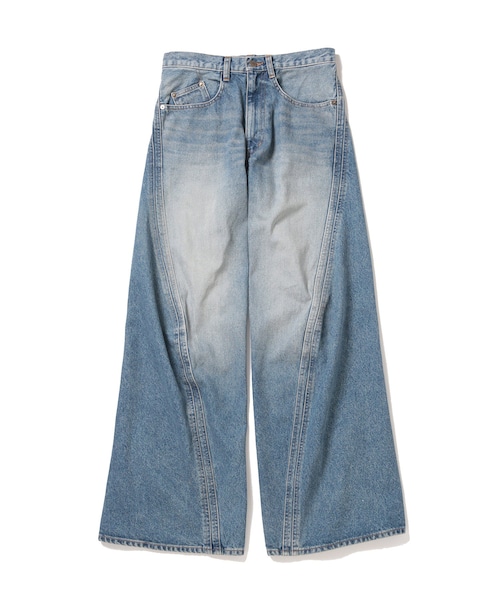 NVRFRGT ネ ァ フォ ゲット 3D WIDE LEG TWISTED JEANS FLARED LOOSEENDS