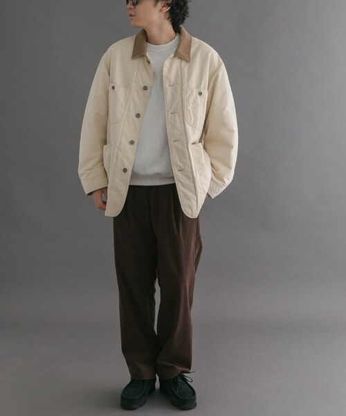 URBAN RESEARCH DOORS（アーバンリサーチドアーズ）の「FORK&SPOON　インサレーションカバーオール（カバーオール・メンズ・BLACK/IVORY・4/5）」の13枚目の写真