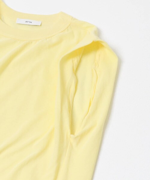URBAN RESEARCH(アーバンリサーチ)の「ATON FRESCA SINGLE JERSEY TANK-TOP(タンクトップ・レディース・BEIGE/PINK/YELLOW・2)」の8枚目の写真