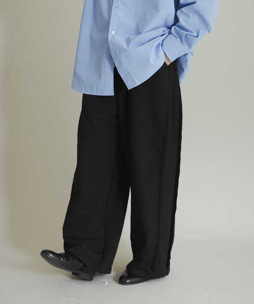 SENSE OF PLACE by URBAN RESEARCH（センスオブプレイスバイアーバンリサーチ）の「スウェットタックワイドパンツ（その他パンツ・メンズ・IVORY/BLACK/GRAY・M/L）」の21枚目の写真