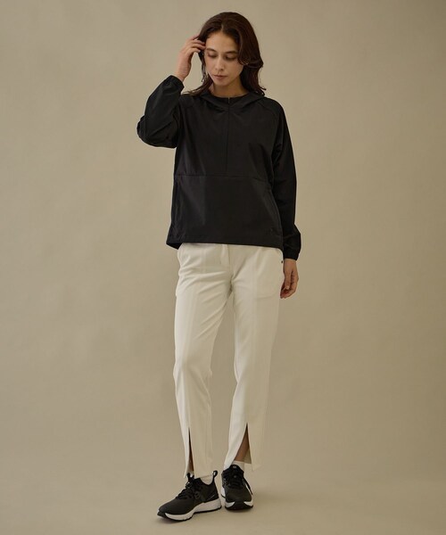 ROPE'（ロペ）の「【NOIR】【撥水】ナイロン2WAY ウィンドジャケット（パーカー・レディース・ブラック/ベージュ系・L/M/S）」の9枚目の写真