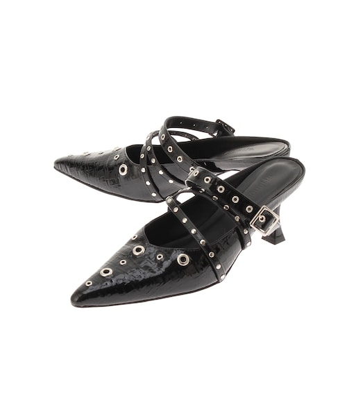 jouetie（ジュエティ）の「ハトメポインテッドパンプス（その他シューズ・レディース・ブラック/グリーン・M/L）」の2枚目の写真