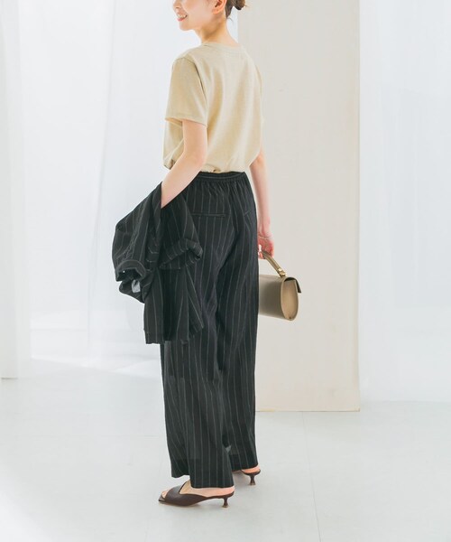 URBAN RESEARCH ROSSO（アーバンリサーチロッソ）の「シアーパンツ（その他パンツ・レディース・bk×white/beige・FREE）」の17枚目の写真