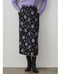 ELENDEEK | MATERIAL STRAIGHT SK(スカート)