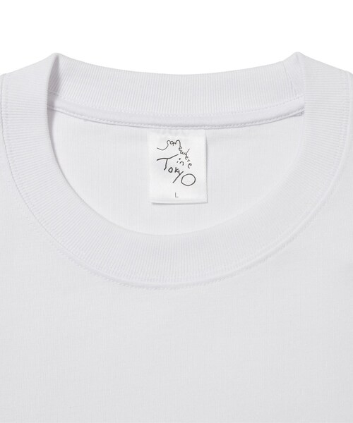bonjour records(ボンジュールレコーズ)の「Somewhere in Tokyo/サムウェア・イン・トウキョウ Los Apson? Tee Designed by Shintaro Sakamoto(Tシャツ/カットソー・レディース・ホワイト・L/M/XL)」の6枚目の写真