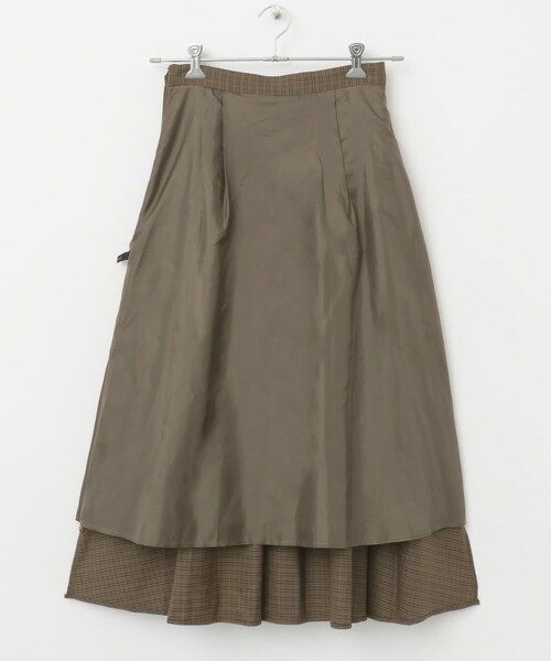 URBAN RESEARCH ROSSO（アーバンリサーチロッソ）の「ランダムプリーツスカート（スカート・レディース・greencheck/browncheck/gray・36/38）」の22枚目の写真