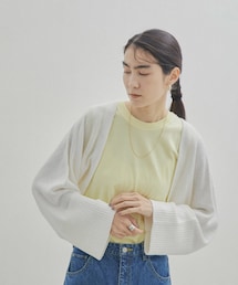 SALON adam et rope' | リネンニットボレロ(カーディガン/ボレロ)