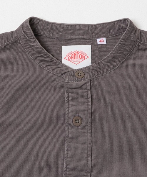 URBAN RESEARCH DOORS（アーバンリサーチドアーズ）の「DANTON　BAND COLLAR SHIRTS LONG-SLEEVE（シャツ/ブラウス・メンズ・LT.GREY/CHARCOAL/SAND BEIGE・38/40/42）」の9枚目の写真