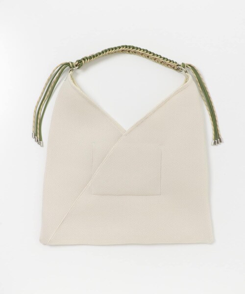 URBAN RESEARCH Sonny Label（アーバンリサーチサニーレーベル）の「LE VERNIS　パラコードハンドルメッシュバッグ（ハンドバッグ・レディース・ブラック/ベージュ・one）」の9枚目の写真