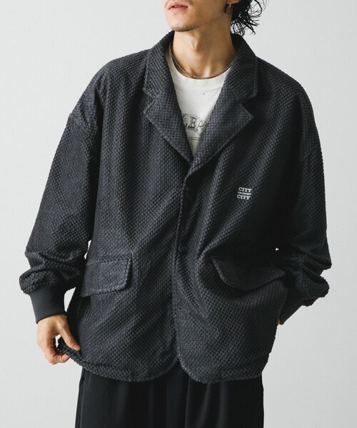 URBAN RESEARCH（アーバンリサーチ）の「CITY COUNTRY CITY　OCTA REVERSIBLE TAILORED（テーラードジャケット・メンズ・BLACK/C/GRAY・L/XL）」の2枚目の写真