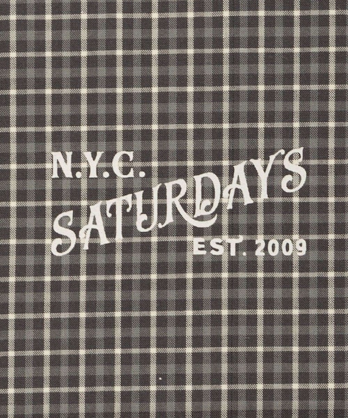 Saturdays NYC(サタデーズ ニューヨークシティ )の「Vintage Serif Check Scarf(バンダナ/スカーフ・レディース・グレー/キナリ/ベージュ・F)」の21枚目の写真