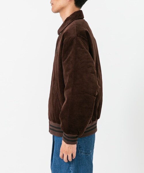 URBAN RESEARCH Sonny Label（アーバンリサーチサニーレーベル）の「『別注』GEM SPORTSWEAR×Sonny Label　コーデュロイパデッドブルゾン（ブルゾン・メンズ・ダークブラウン/ネイビー・M/L）」の20枚目の写真
