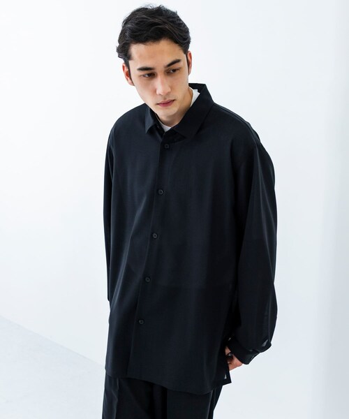 URBAN RESEARCH（アーバンリサーチ）の「『別注』ATON×URBAN RESEARCH　OVERSIZED SHIRTS（シャツ/ブラウス・メンズ・075NAV/IND/004CHA・4/6）」の11枚目の写真