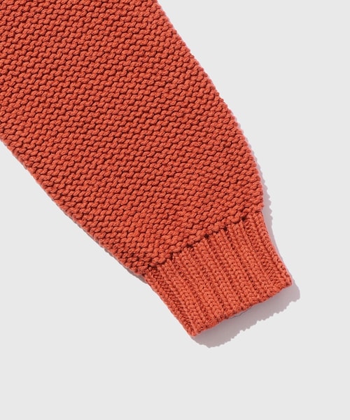 ADAM ET ROPE'（アダムエロペ）の「COTTON LOW GAUGE CREWNECK KNIT（ニット/セーター・メンズ・グレー/レンガ・L/M/S）」の10枚目の写真