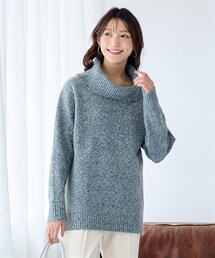 nissen | 大きいサイズ 静電気が起きにくい洗濯機で洗えるゆるオフタートルニットプルオーバー(ニット/セーター)