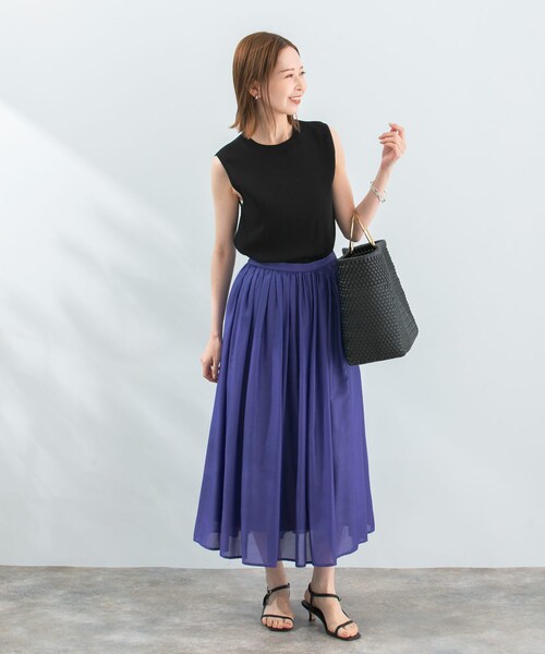 URBAN RESEARCH ROSSO（アーバンリサーチロッソ）の「総針タンクトップ（タンクトップ・レディース・lightgray/sand/black・FREE）」の5枚目の写真