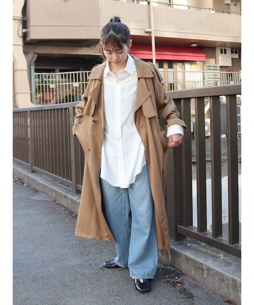 Ungrid（アングリッド）の「ルーズトレンチコート（トレンチコート・レディース・ベージュ/キャメル・S/M）」の8枚目の写真
