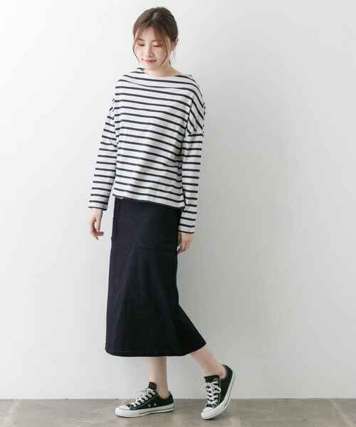 ITEMS URBANRESEARCH（アイテムズ アーバンリサーチ）の「アウトポケットデニムスカート∴（デニムスカート・レディース・L.BLU/NVY・S/M）」の16枚目の写真