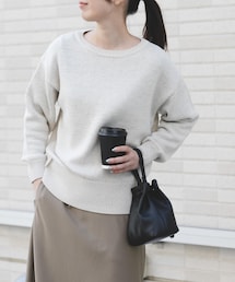 FORK&SPOON | FORK&SPOON　テープヤーンボートネックニット(ニット/セーター)