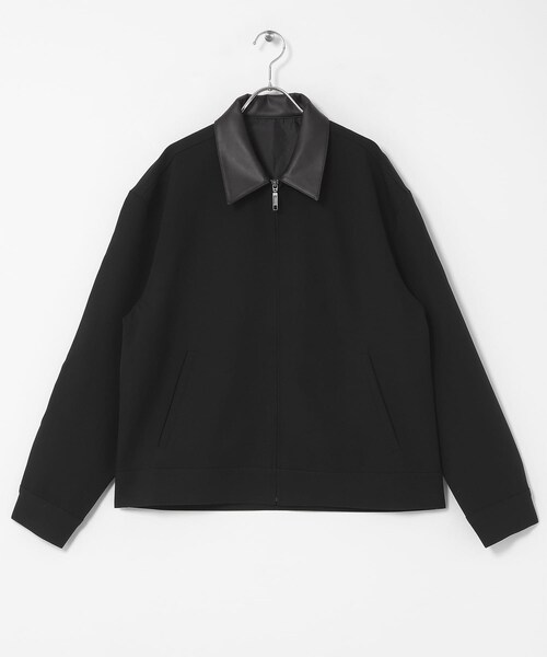 SENSE OF PLACE by URBAN RESEARCH（センスオブプレイスバイアーバンリサーチ）の「FLカラージップブルゾン（ブルゾン・メンズ・BLK×BLK/GRY×BLK/D.BRN×BRN・M/L）」の11枚目の写真