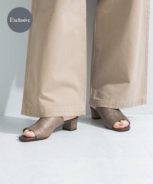 URBAN RESEARCH（アーバンリサーチ）の「『別注』 MILLIWM×URBAN RESEARCH　オープントゥミュール（サンダル・レディース・ブラウン/ナチュラル・36/37/38）」の3枚目の写真