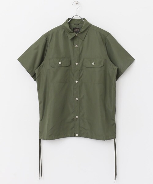 ITEMS URBANRESEARCH(アイテムズ アーバンリサーチ)の「TAION Military Half Sleeve Shirts(シャツ/ブラウス・メンズ・BLK/OLV/D.SAGE GRN/CREAM/L.BRN・M/L)」の5枚目の写真