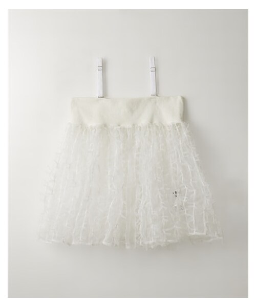 nissen（ニッセン）の「【GEVS.】シアーキャミソール（シャツ/ブラウス・レディース・オフホワイト/黒・M/L/LL/3L/4L/5L/6L/8L/10L）」の10枚目の写真