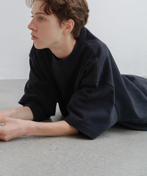 URBAN RESEARCH（アーバンリサーチ）の「dDdDdDd　SUPER BIG ROUND SHORT SLEEVE T-SHIRTS（Tシャツ/カットソー・メンズ・NAVY/WHITE/BLACK/M.GRAY・S/M/L/XL/XXL）」の5枚目の写真