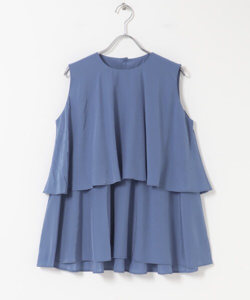 URBAN RESEARCH ROSSO（アーバンリサーチロッソ）の「レイヤードフレアブラウス（シャツ/ブラウス・レディース・CH.BLACK/BLUE/BABY PINK・Free）」の19枚目の写真