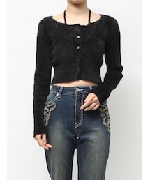 EVRIS | ホルターネックシャギーニットトップス(ニット/セーター)