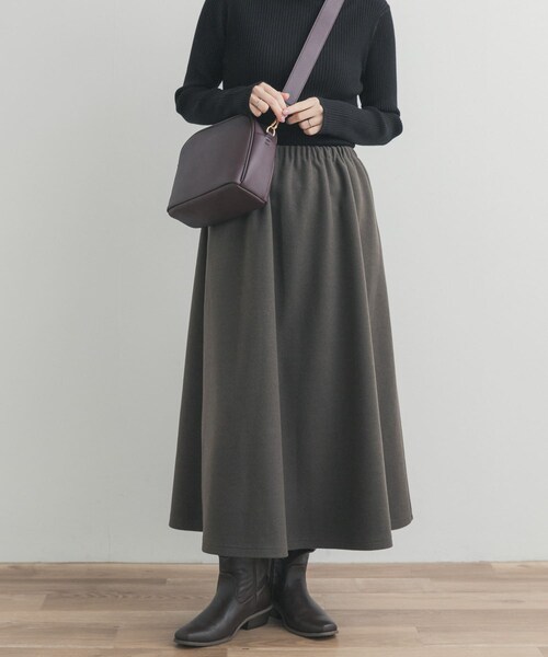 URBAN RESEARCH DOORS（アーバンリサーチドアーズ）の「カットギャザースカート（スカート・レディース・L.GRAY/MOCHA/CHARCOAL・Free）」の5枚目の写真