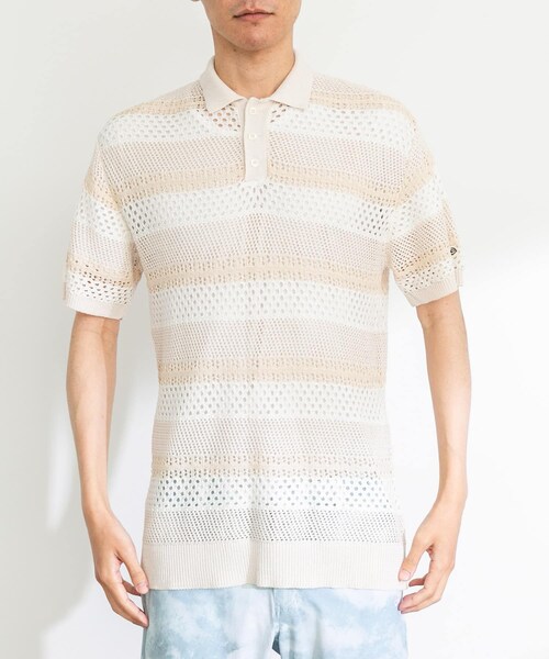 URBAN RESEARCH Sonny Label（アーバンリサーチサニーレーベル）の「NEW ERA GOLF　SHORT-SLEEVE MESH POLO（ポロシャツ・メンズ・OWHI・M/L）」の3枚目の写真
