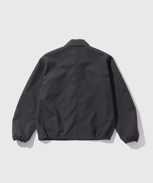 ADAM ET ROPE'(アダムエロペ)の「【AURALEE/オーラリー】BONDED TROPICAL WOOL ZIP BLOUSON(ブルゾン・メンズ・チャコール・3/4)」の13枚目の写真