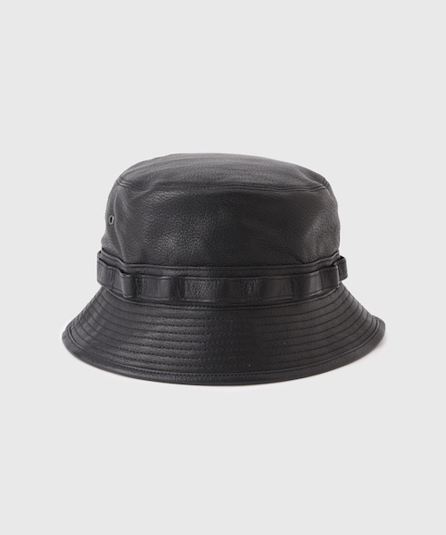 ADAM ET ROPE'（アダムエロペ）の「【CCU/シーシーユー】JUNGLE HAT（ハット・メンズ・ブラック・F）」の2枚目の写真